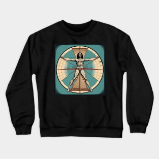 Vitruvian Man Rock n Roll Vinyl Record Vol. 3 Crewneck Sweatshirt